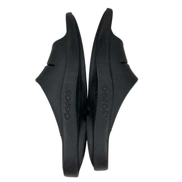 Oofos Blac Slide Sandal Adult Unisex Size Men's 11 / Women's 13 - Picture 5 of 13